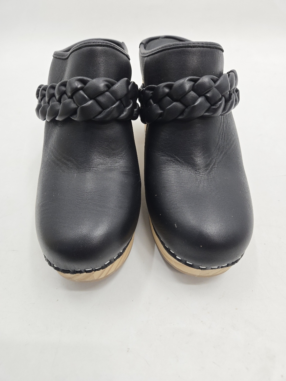 Dolce Vita Hila Black Leather Clogs - Picture 4 of 14